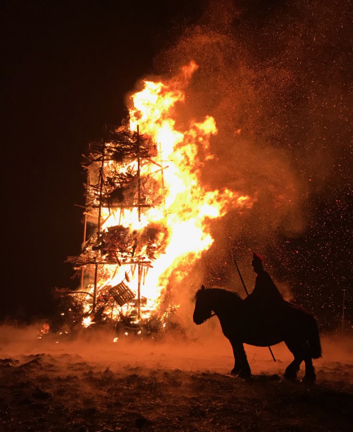 Feu de la Saint Martin à Xhoffraix